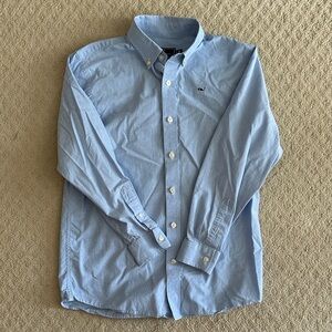 Vineyard Vines Light Blue Button-Down Oxford Shirt Boys Size Medium